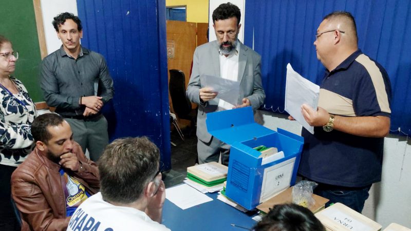 Eleição do Sindicato dos Servidores de São Vicente transcorre perfeitamente com a assessoria da Fesspmesp na coordenação do pleito