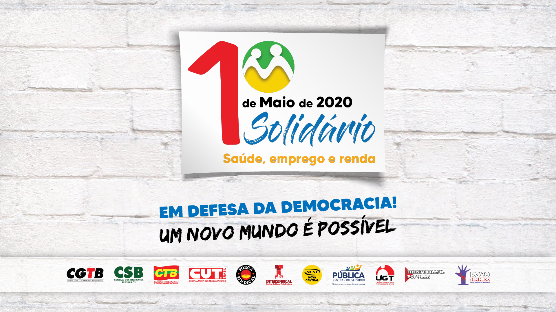 Presidente Aires Ribeiro e diretor Denilson Bandeira convidam a todos para as lives do 1º de maio virtual