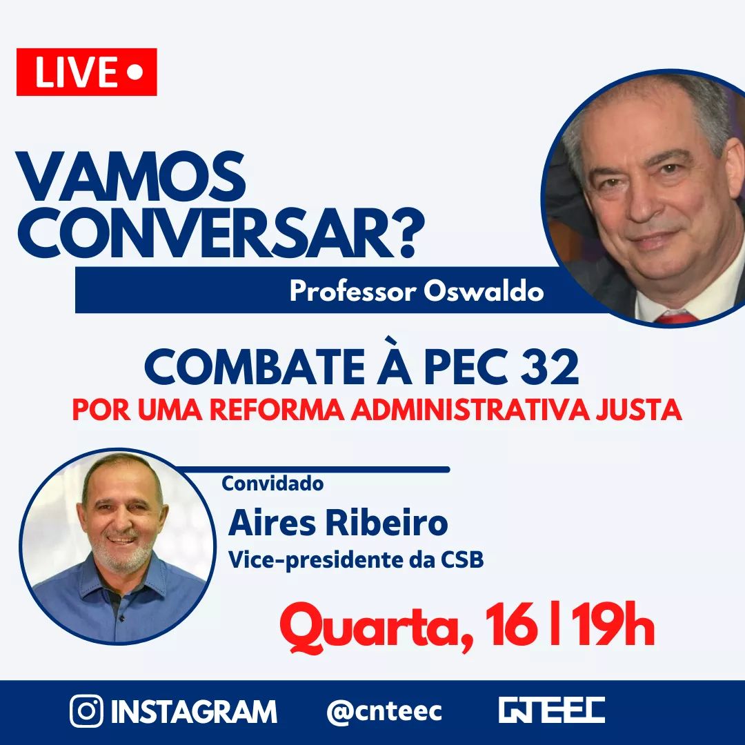 Presidente Aires Ribeiro participa de um bate papo sobre o Combate à PEC 32