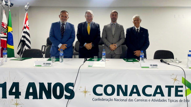 Presidente Aires Ribeiro representa a Confederação na cerimônia de 14° aniversário da Conacate